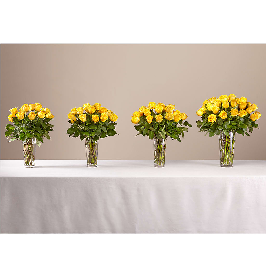 Long Stem Yellow Rose Bouquet – Pt Passionate Florist, Monroe WA