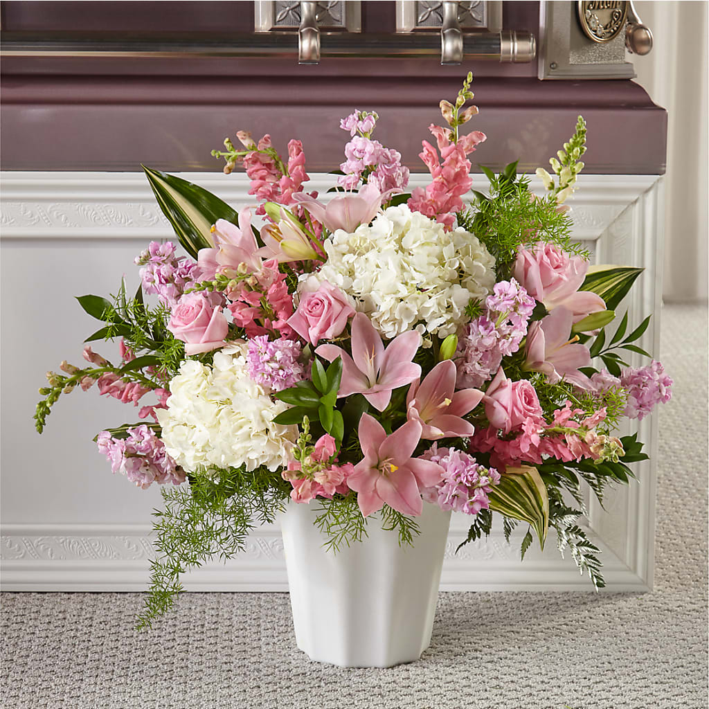 Simply Serene Floor Basket – Pt Passionate Florist, Monroe WA