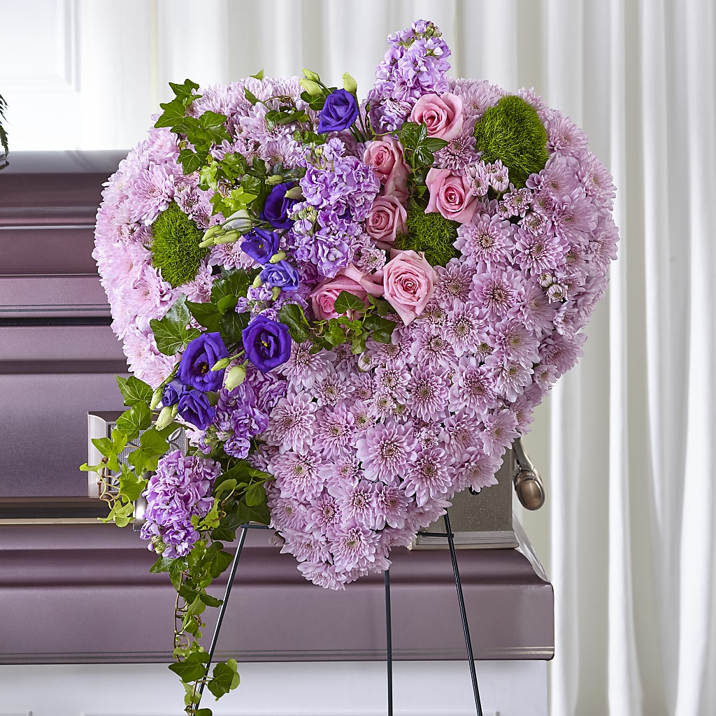 Treasured Love Standing Heart – Pt Passionate Florist, Monroe WA