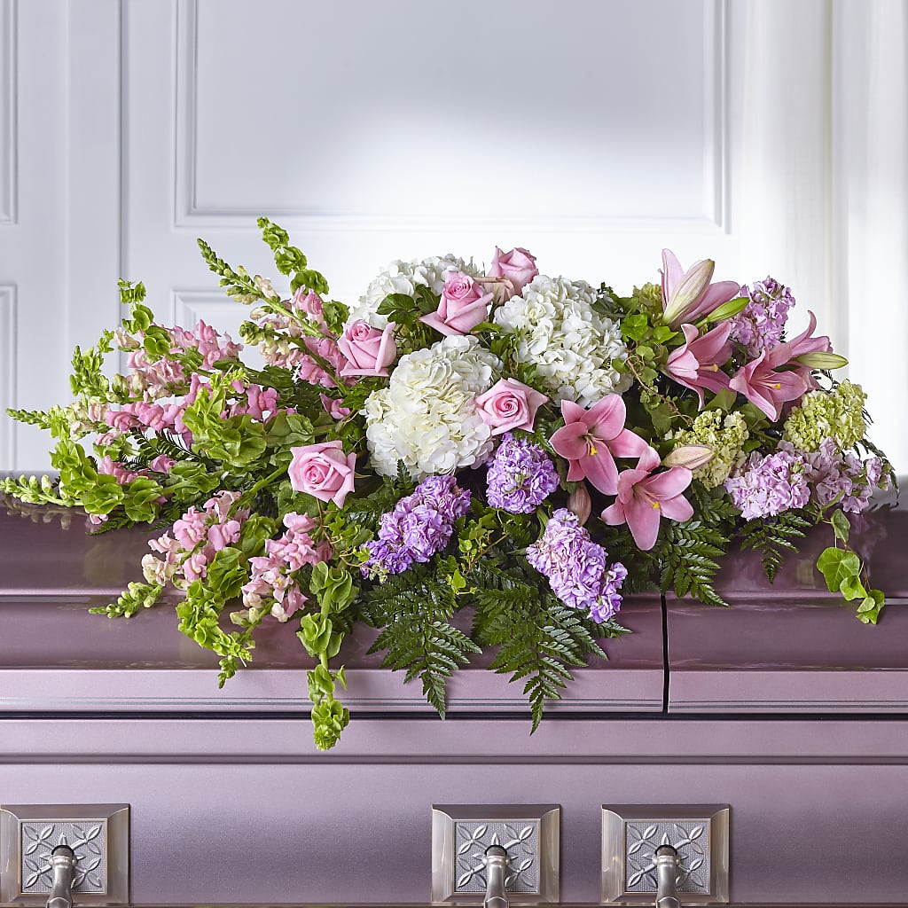 Life's Gratitude Casket Spray – Pt Passionate Florist, Monroe WA