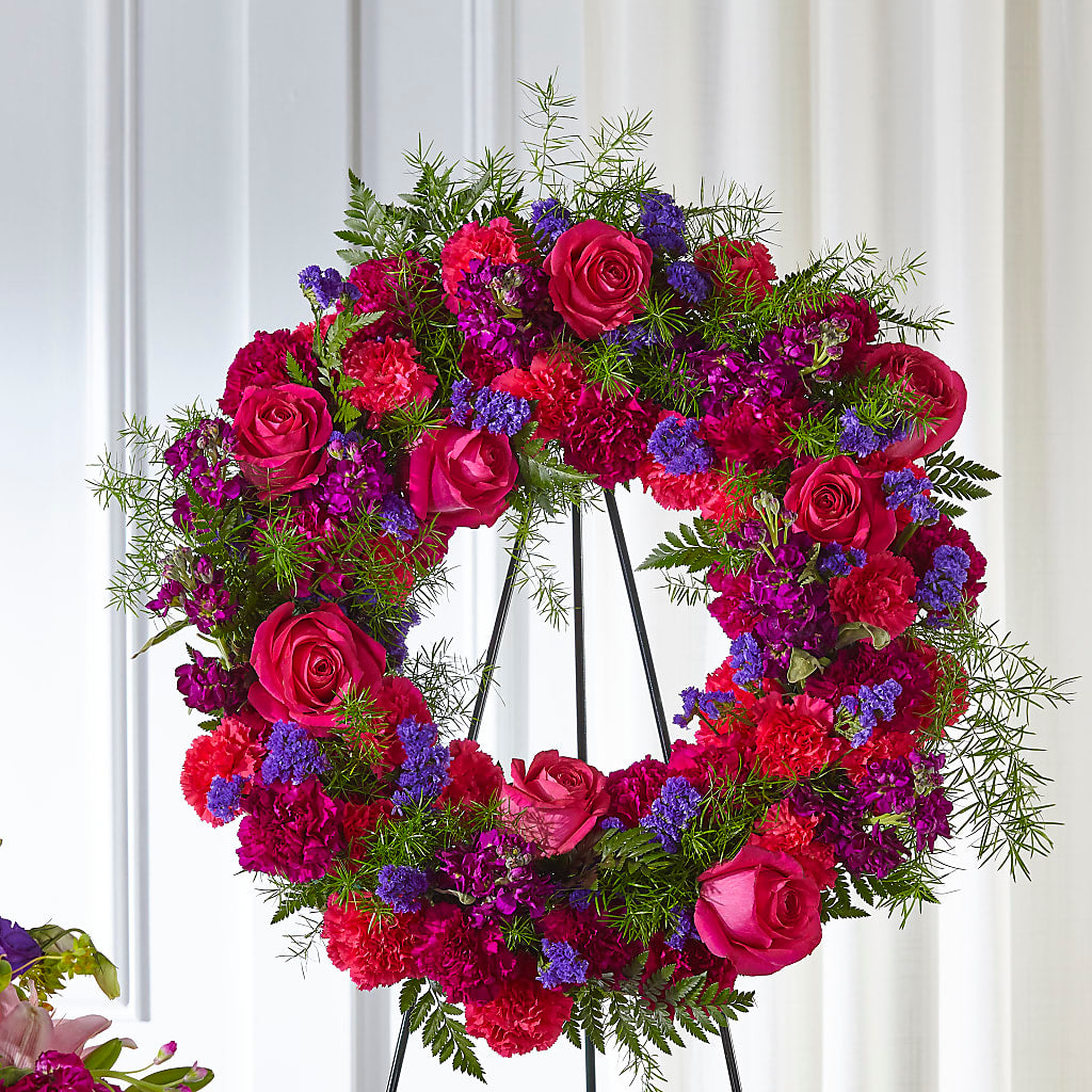 Calming Colors Wreath – Pt Passionate Florist, Monroe WA