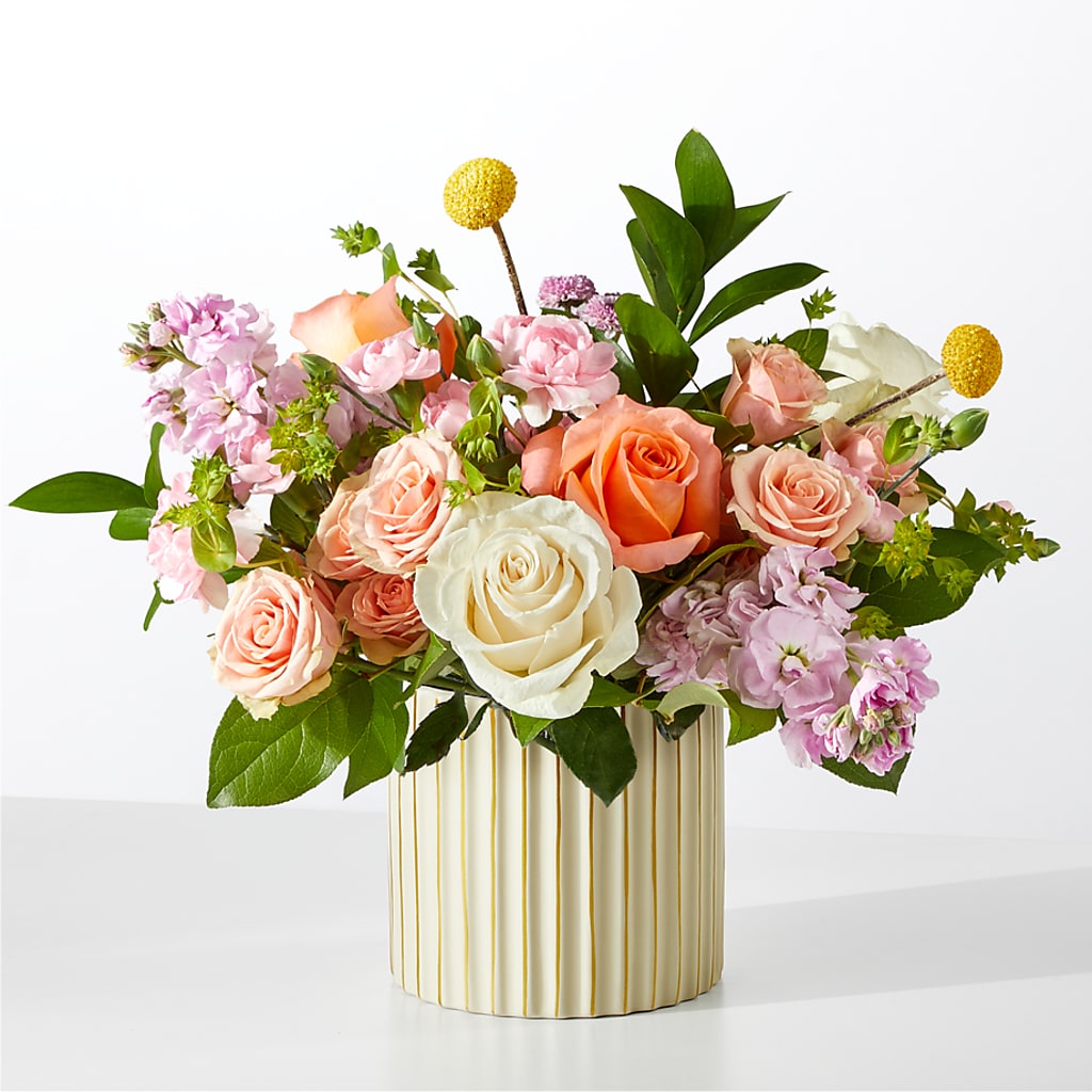 French Market Bouquet with Ivory Vase – Pt Passionate Florist, Monroe WA