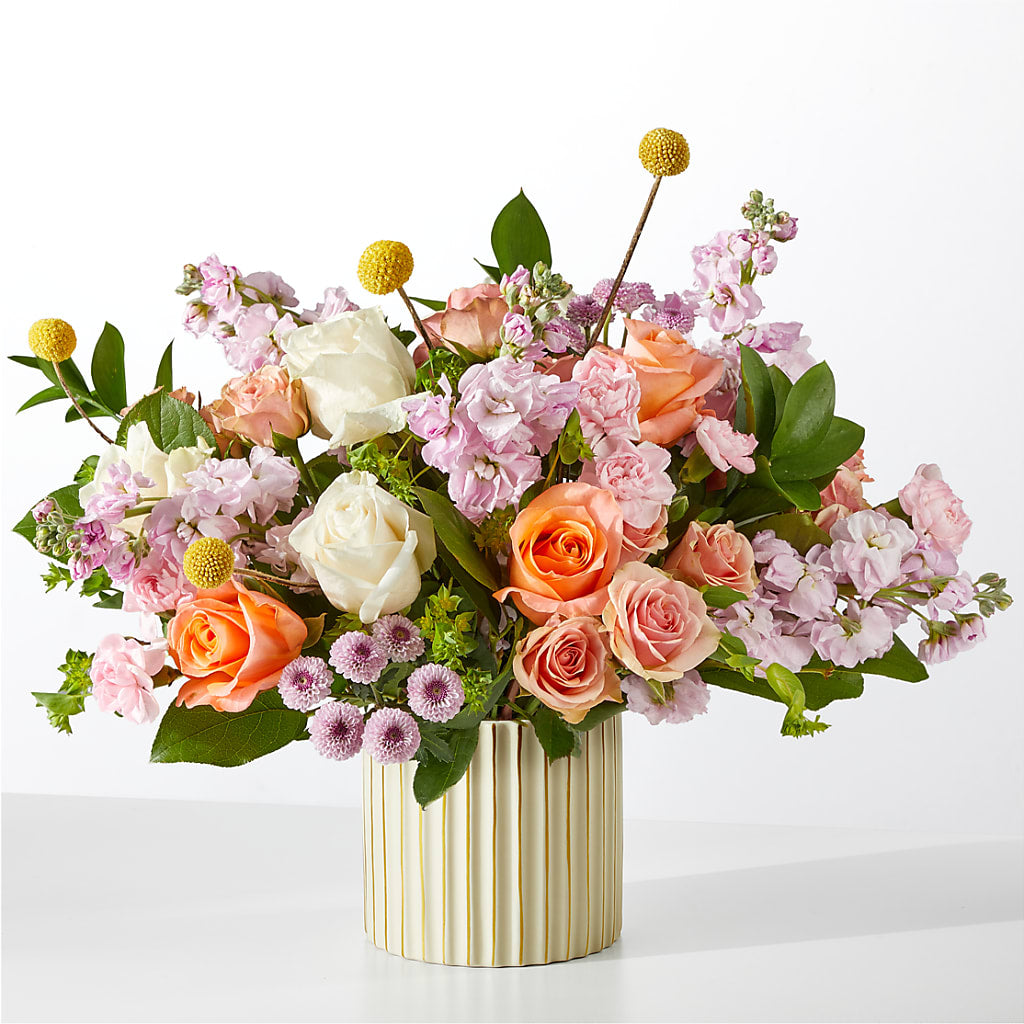 French Market Bouquet with Ivory Vase – Pt Passionate Florist, Monroe WA