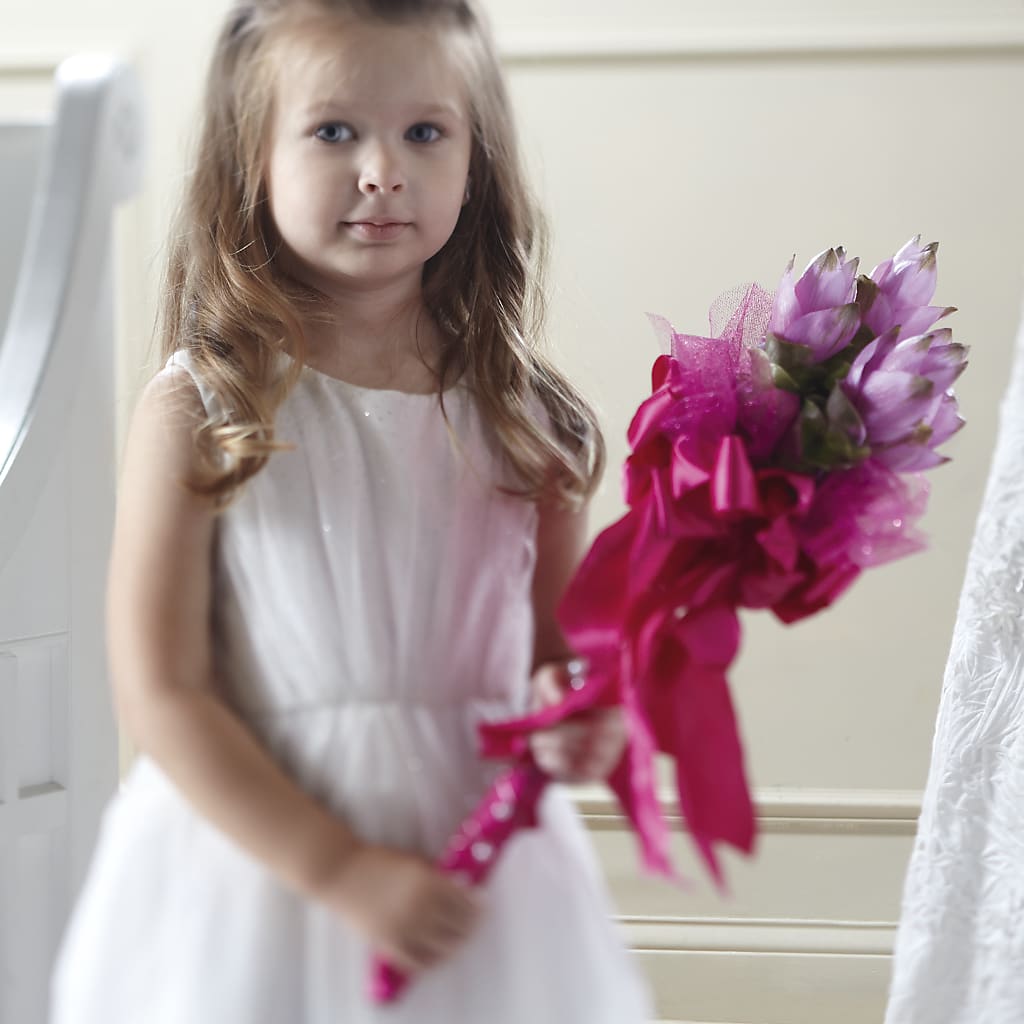 Sparkle Pink Flower Girl Bouquet – Pt Passionate Florist, Monroe WA