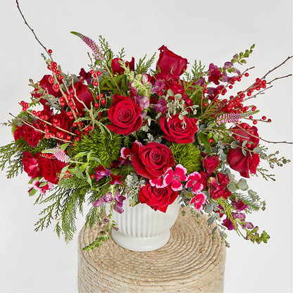 Big Red Bow Bouquet –  Pt Passionate Florist, Monroe WA