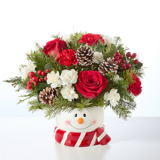 Jolly Snowman Bouquet –  Pt Passionate Florist, Monroe WA