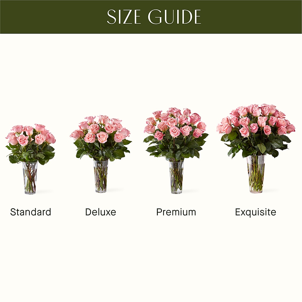 Long Stem Pink Rose Bouquet –  Pt Passionate Florist, Monroe WA