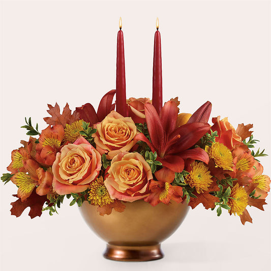 Harvest Table Centerpiece –  Pt Passionate Florist, Monroe WA