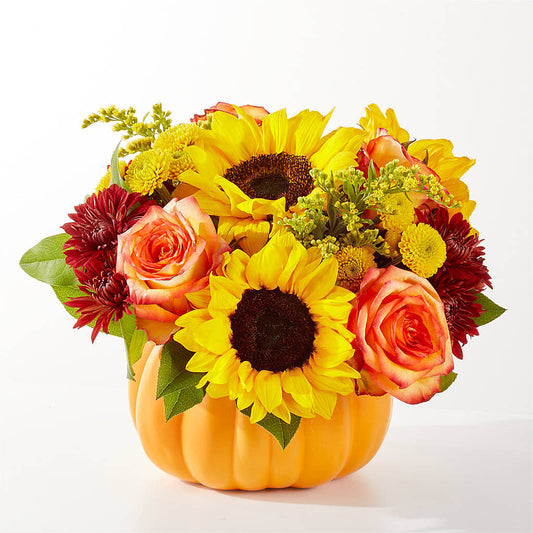 Golden Gourd Pumpkin Bouquet –  Pt Passionate Florist, Monroe WA