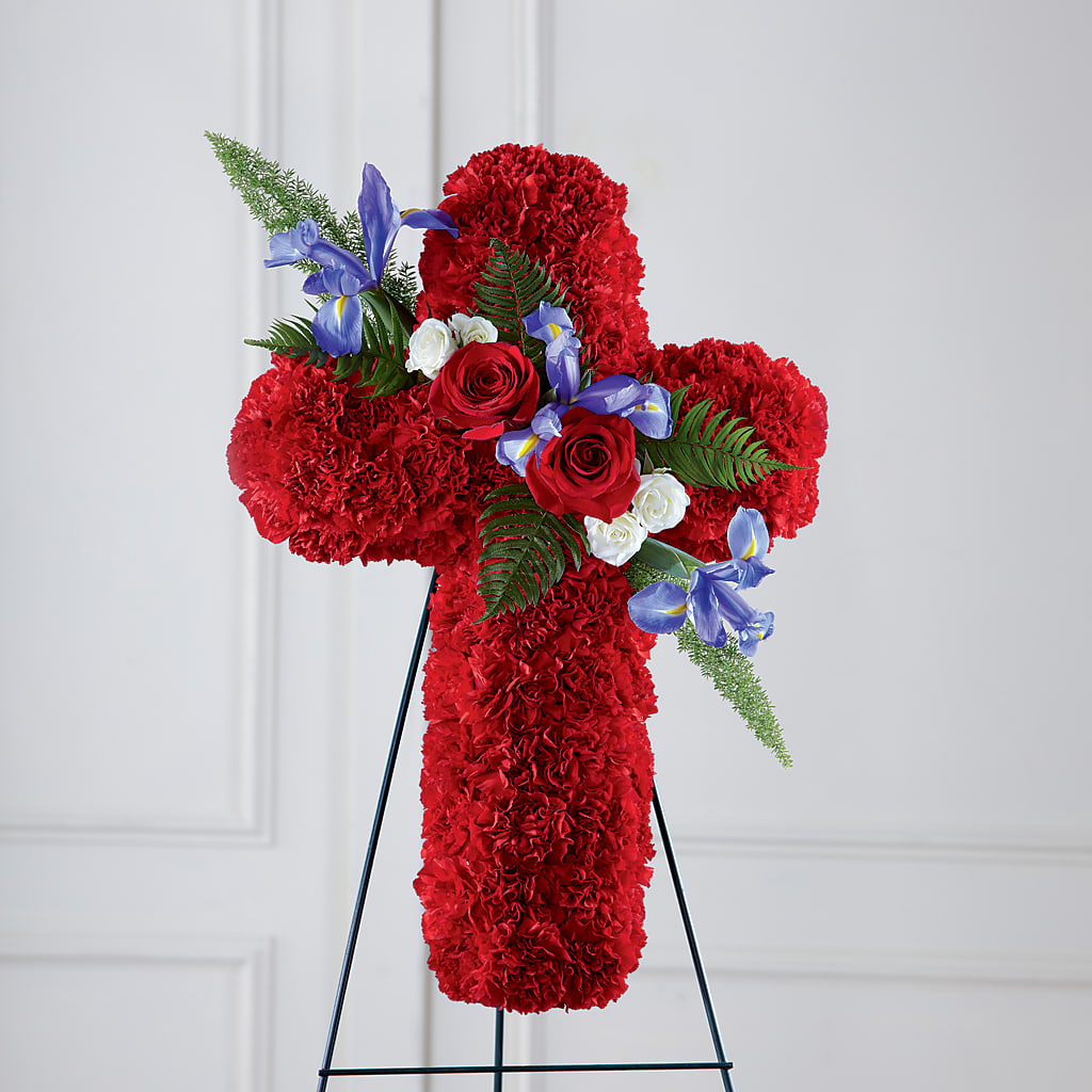 Faithful Hero Floral Cross –  Pt Passionate Florist, Monroe WA