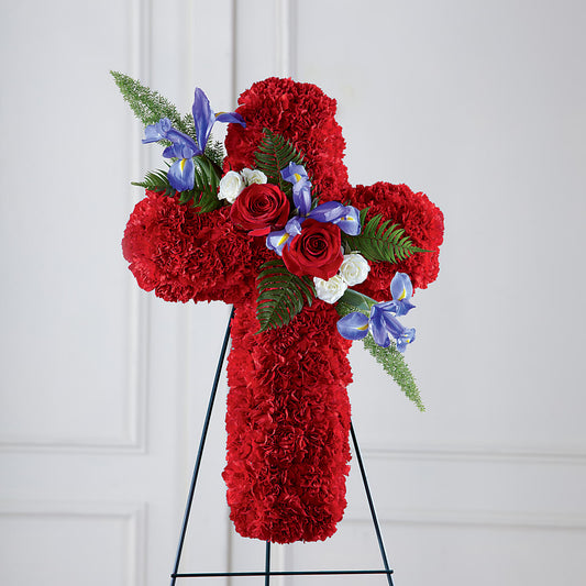 Faithful Hero Floral Cross –  Pt Passionate Florist, Monroe WA