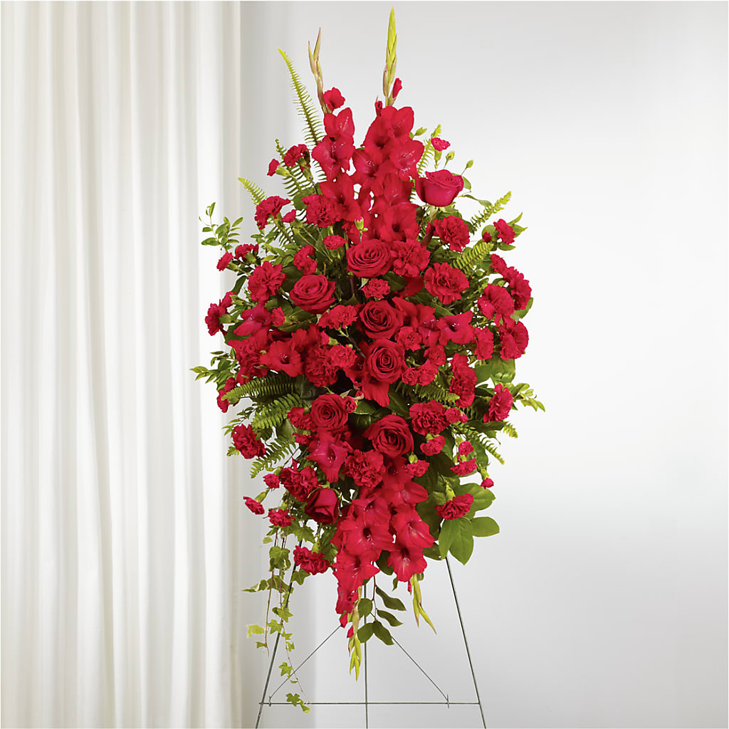 From the Heart Standing Spray –  Pt Passionate Florist, Monroe WA